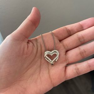 Sterling silver heart necklace